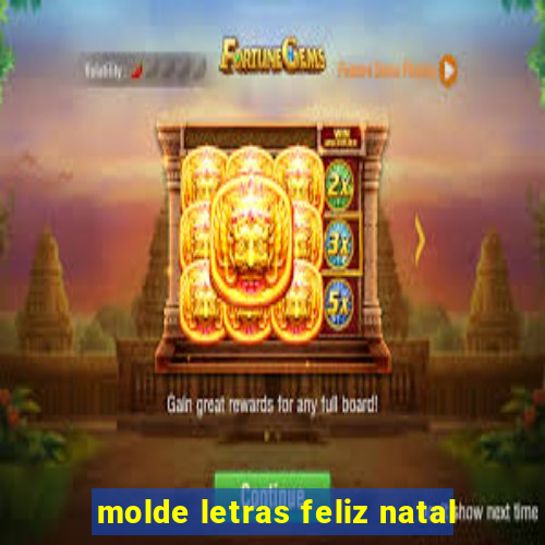 molde letras feliz natal